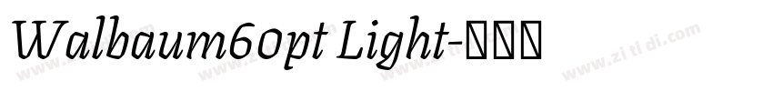 Walbaum60pt Light字体转换 Walbaum60pt Light字体转换